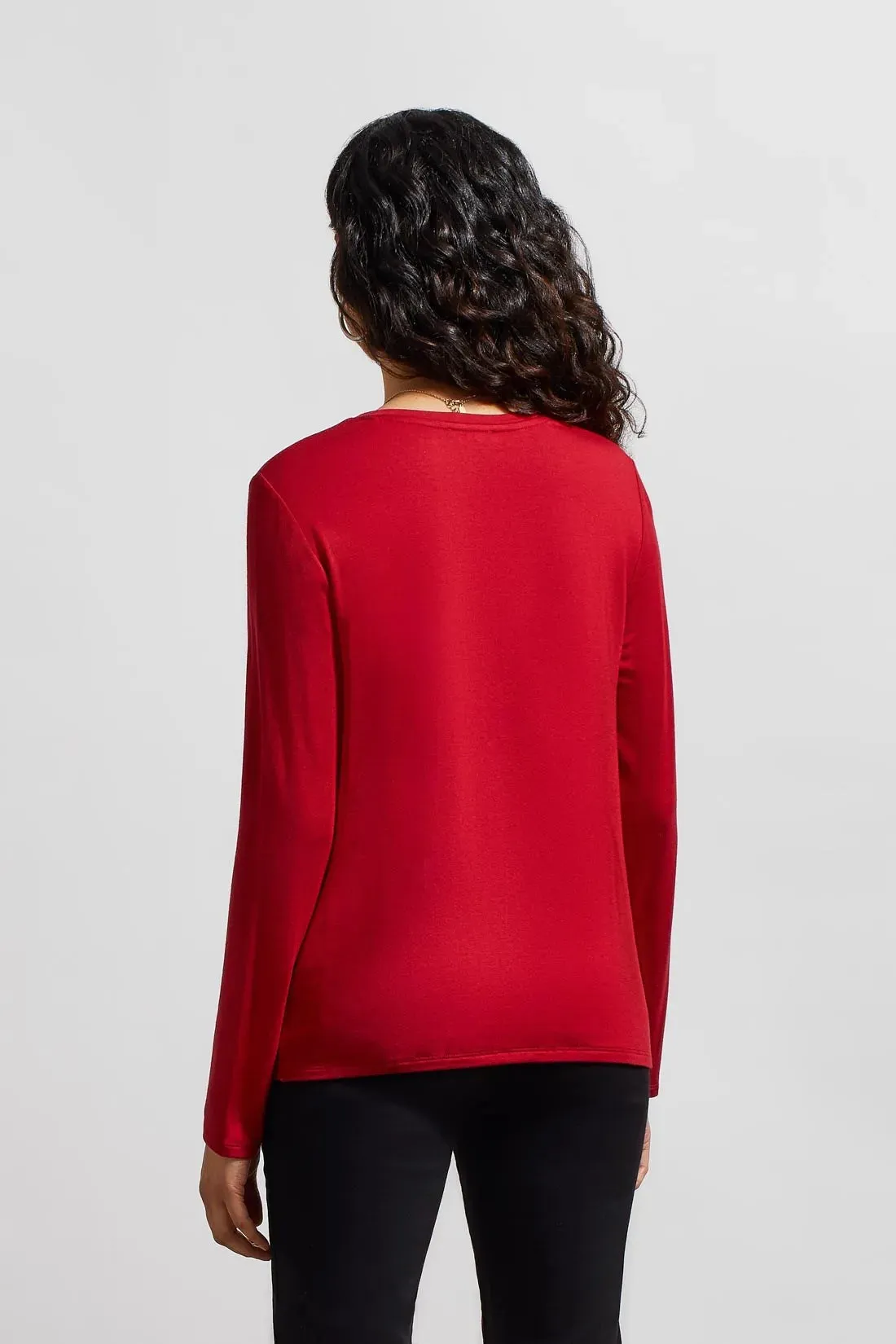 Tri 7947O Knot Front Top