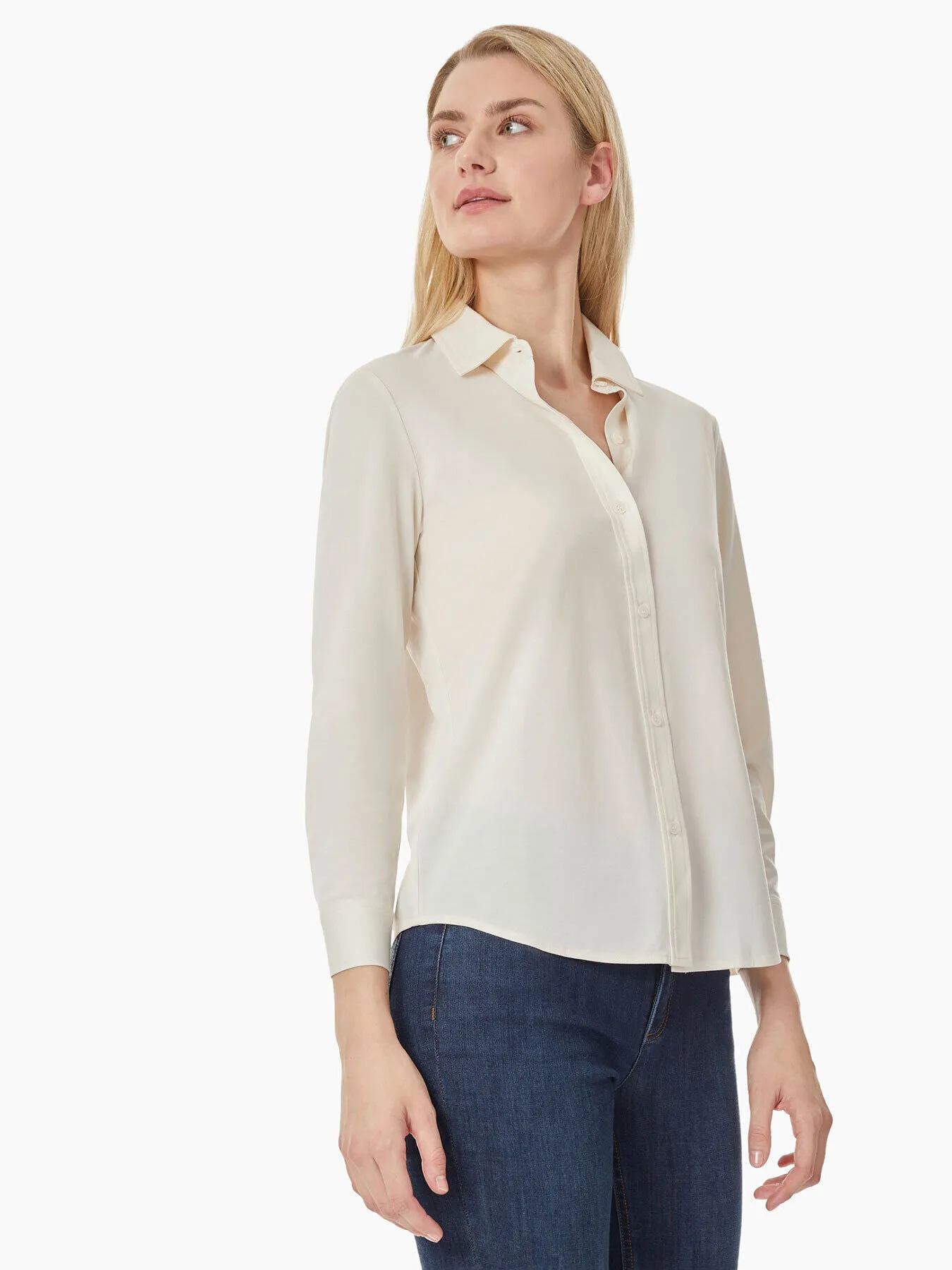 Woven Trim Harmony Knit Shirt