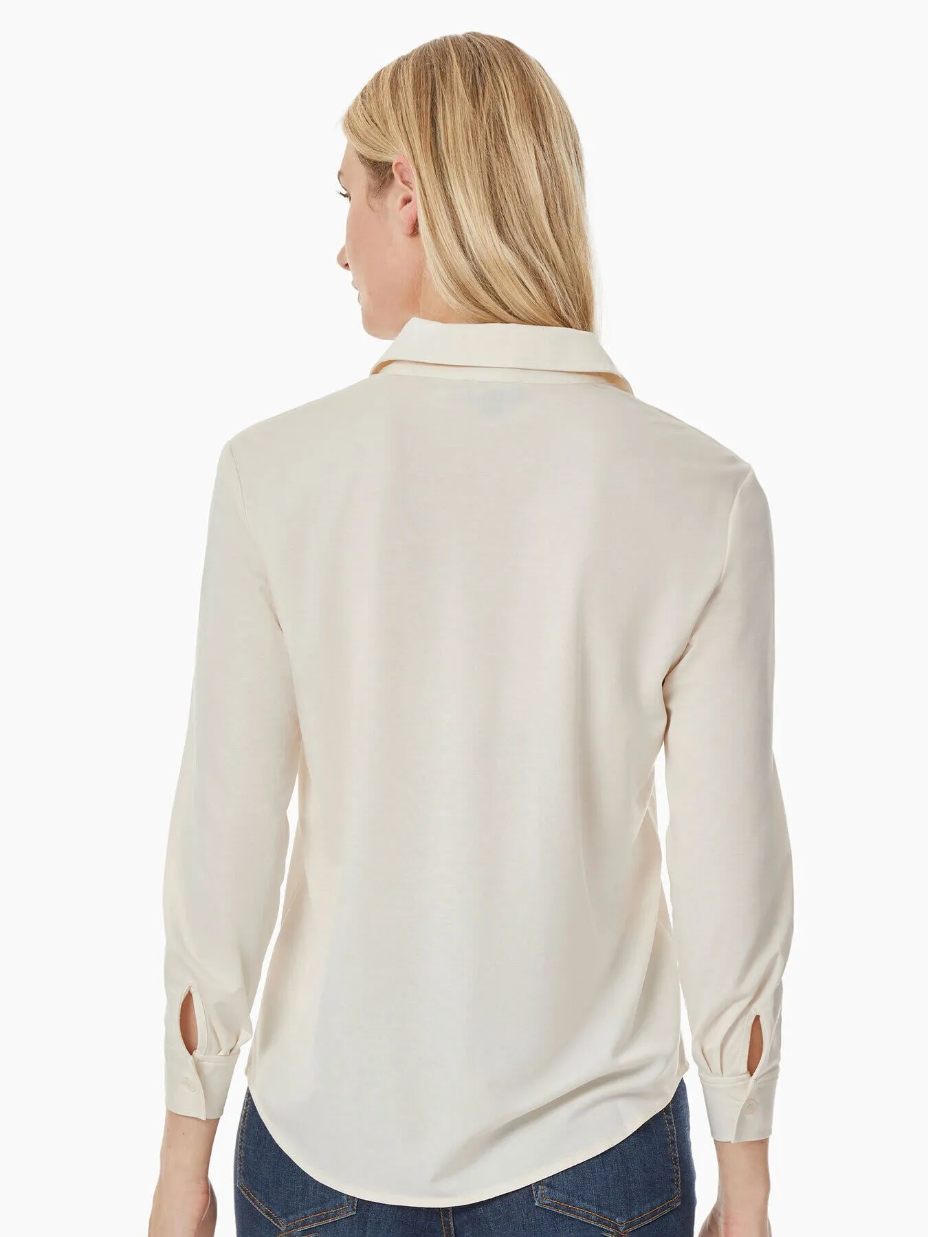 Woven Trim Harmony Knit Shirt